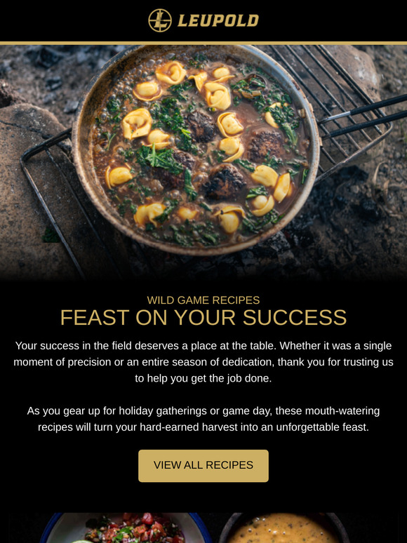 Feast On Your Success: Wild Game Recipes