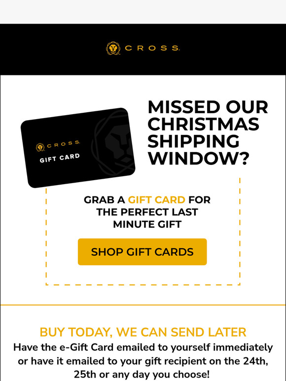 Gift Cards are the Gift of Choice 🎁