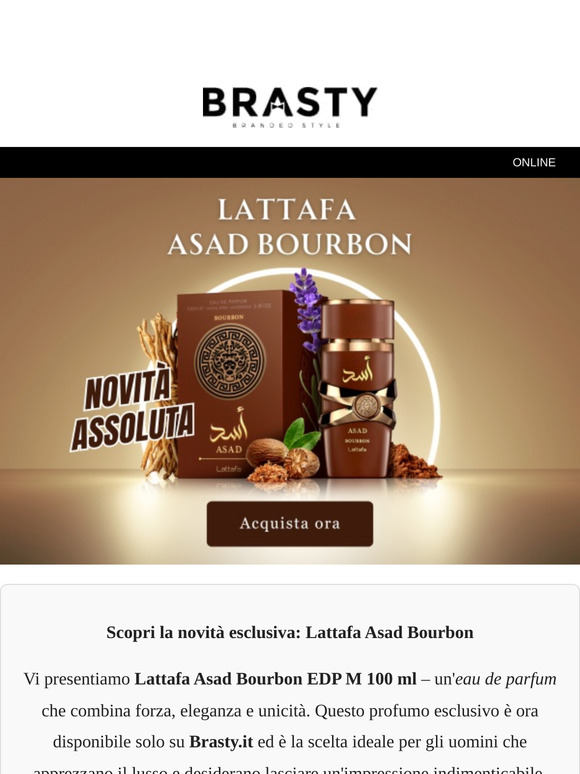 Scoprite le notizie esclusive: Lattafa Asad Bourbon