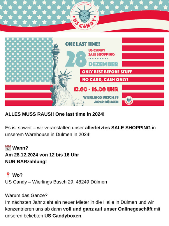 Ein LETZTES Mal! SALE - Ausverkauf am 28.12.24