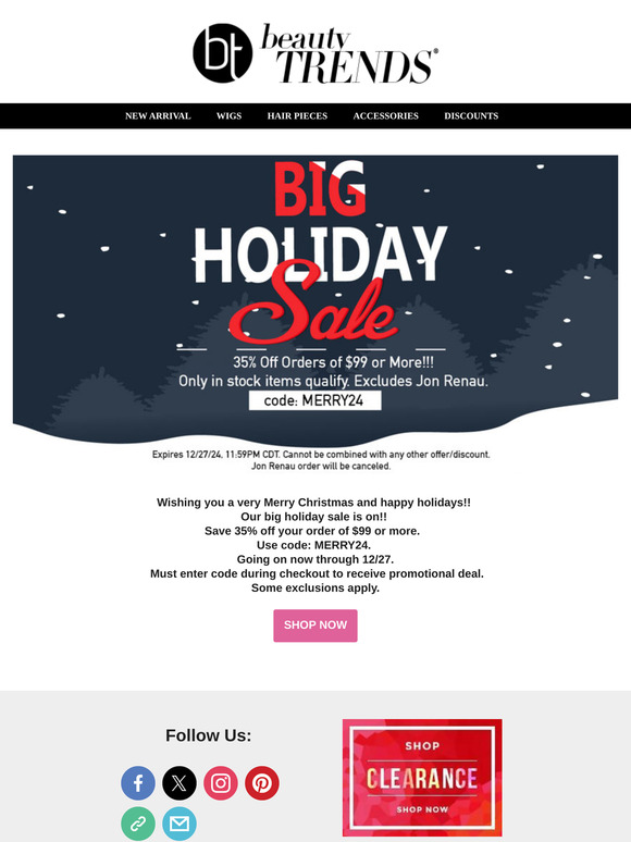 OUR BIG HOLIDAY SALE IS LIVE!!!