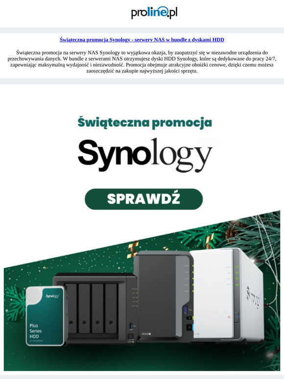 Promocja na NAS od Synology