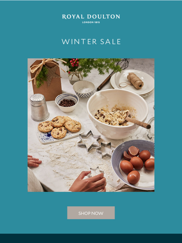 Winter Sale! Up 50% off* selected collections