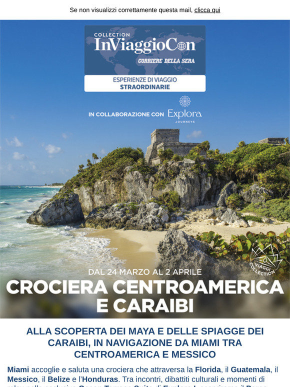 Parti alla scoperta dei maya e delle spiagge dei Caraibi a bordo della crociera di lusso Explora I