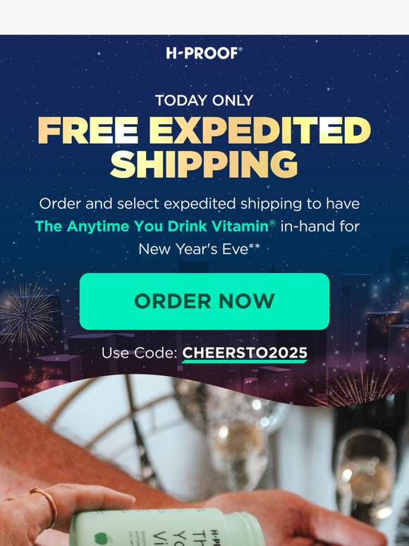 🎉 LAST CHANCE for New Year's Eve Delivery!
