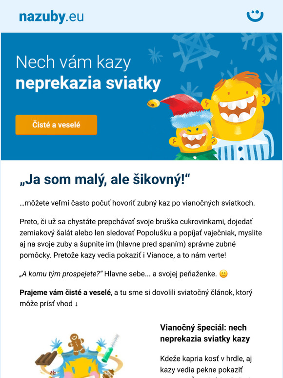 [Čisté a veselé] 🎁🎄 Kazy pokazia aj Vianoce, ak…