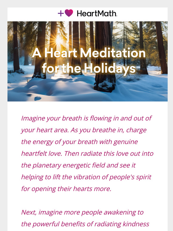 A Heart Meditation for the Holidays