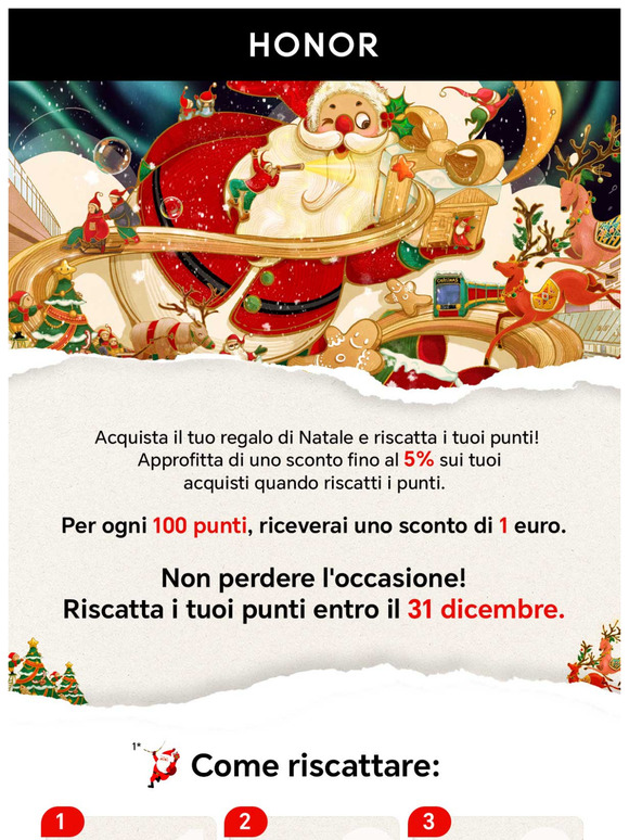 Promemoria: I punti scadranno il 31/12. Riscattali oggi stesso!