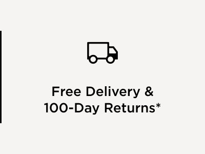 Free delivery and 100 day returns