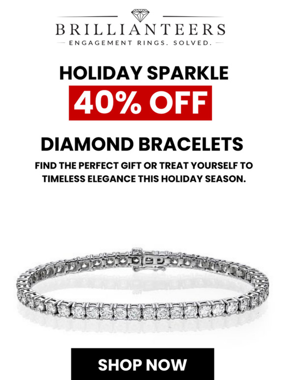 🎁 Holiday Sparkle: Up to 40% Off Bracelets!