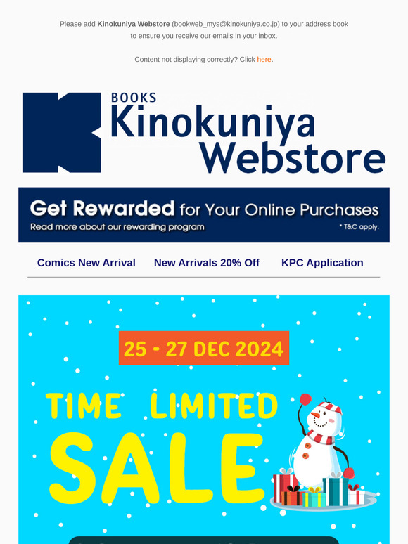 Merry Christmas! Webstore Sale Start now!