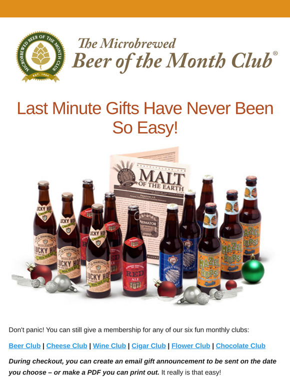 🎅 Last Minute Gifts: Email Your Gift Announcement Today
