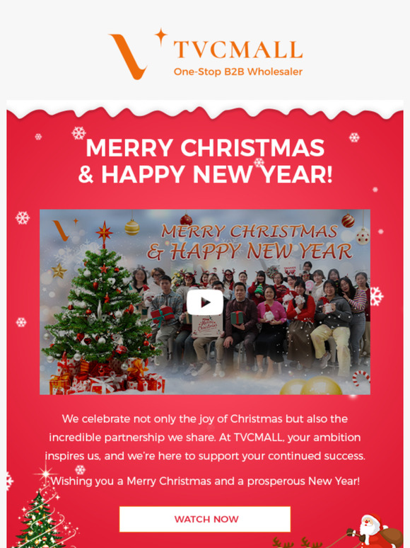 Merry Christmas & Warm Wishes from TVCMALL!