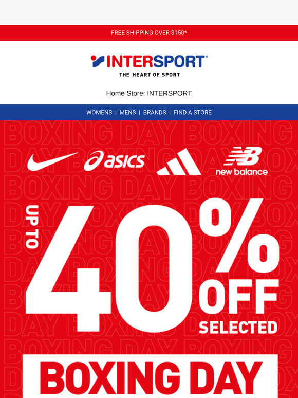 INTERSPORT'S BOXING DAY SALE STARTS NOW!