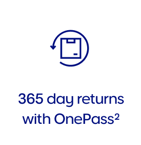 365 day returns with OnePass