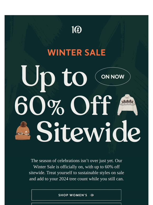 Up to 60% Off Sitewide Starts Now