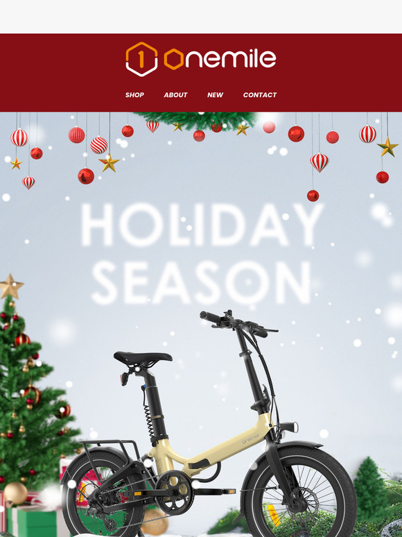 🎅Onemile E-bike Holiday Season Carnival Celebration🎅