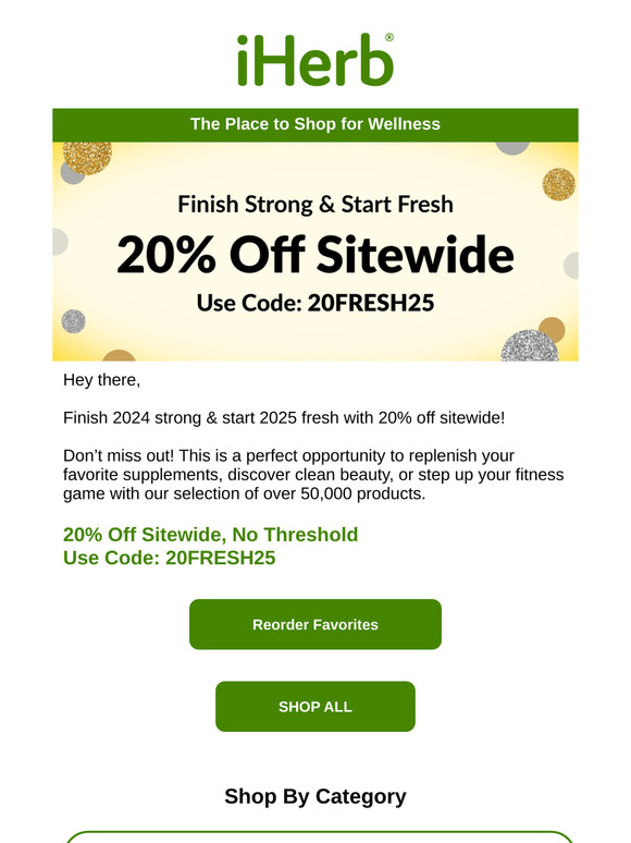 🎉 20% Off Sitewide Sale— Finish Strong & Start Fresh!