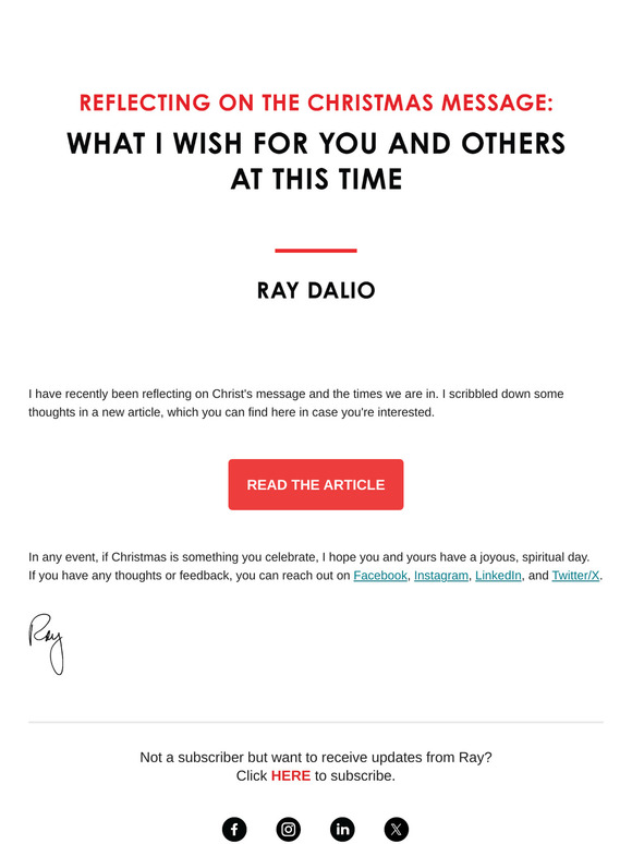 Reflecting on the Christmas Message