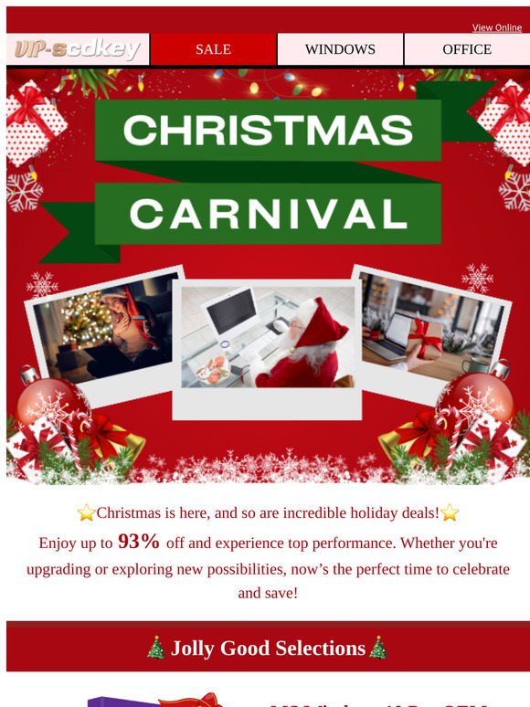 Christmas Carnival: Deals Starting from $12!