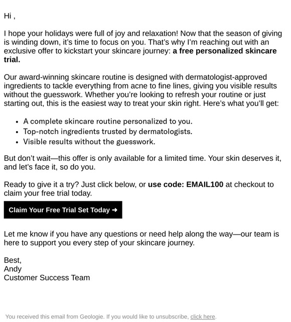Hi friend, here is your exclusive free trial offer