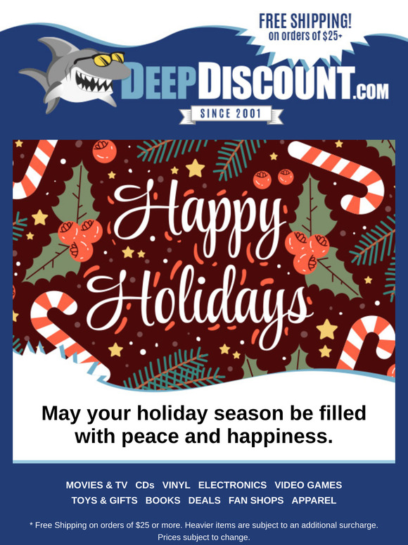 Happy Holidays from DeepDiscount.com