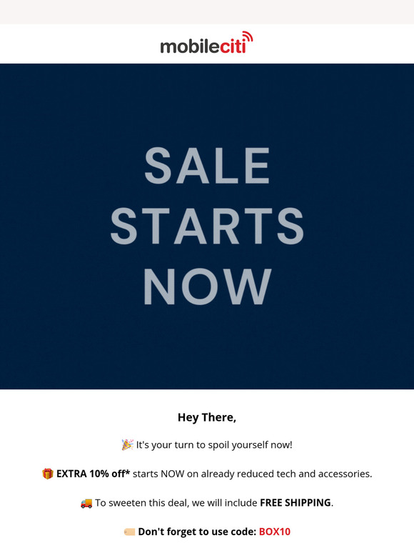 EXTRA 10% OFF already reduced tech
