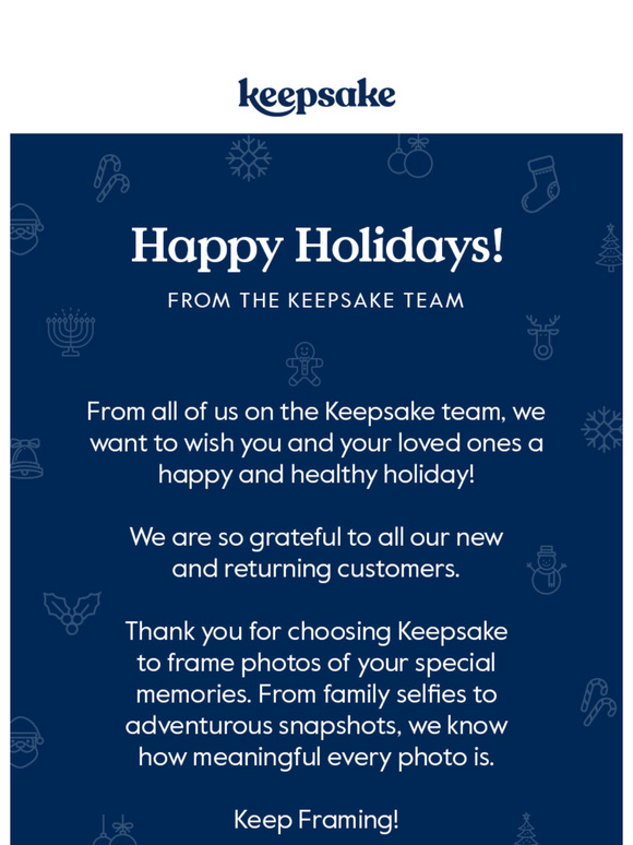 A message from our team to you!