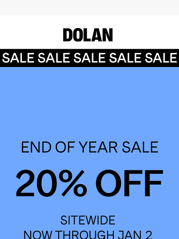 End Of Year Surprise - Save 20% Off