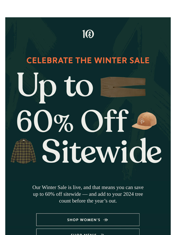 Up to 60% Off Sitewide is Live