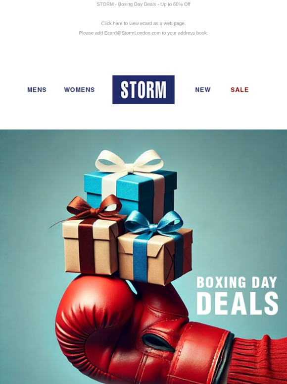 Boxing Day Deals - Up to 60% Off 🥊⚡