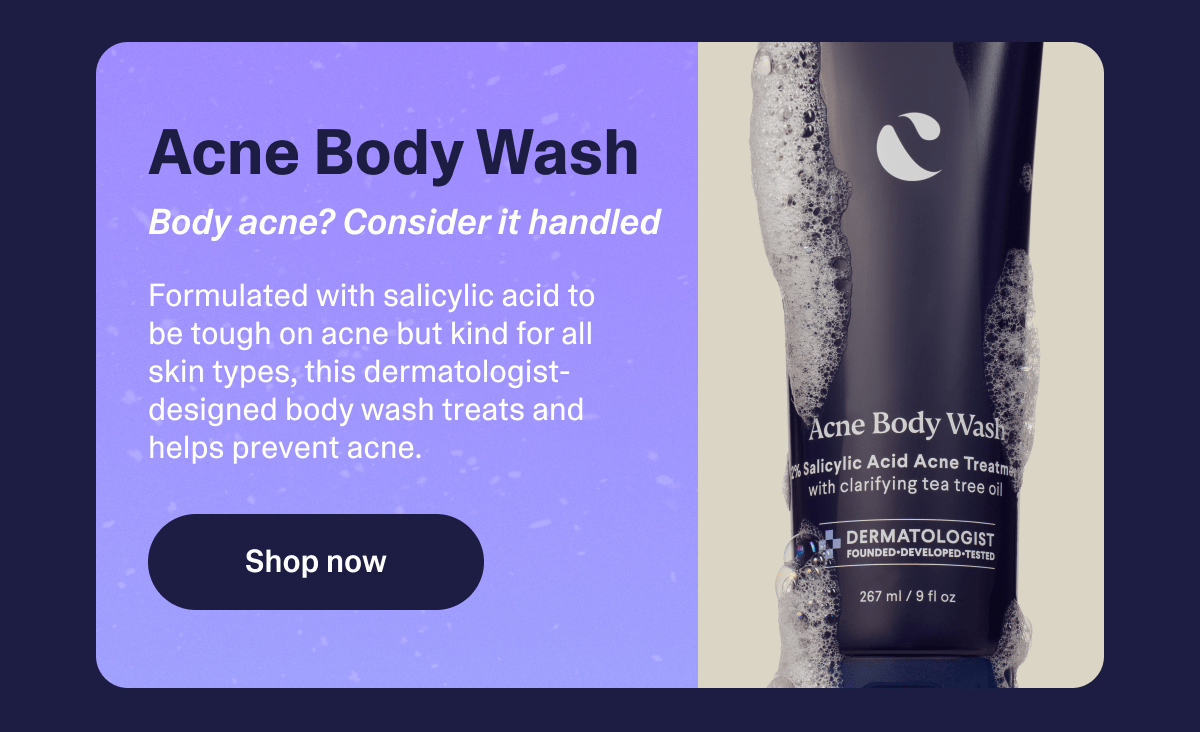 Acne body wash