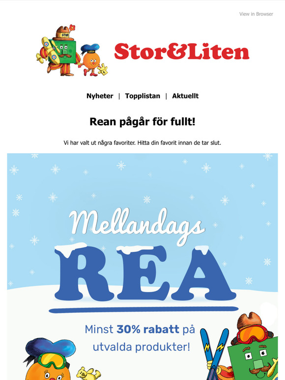 Mellandagsrean pågår för fullt