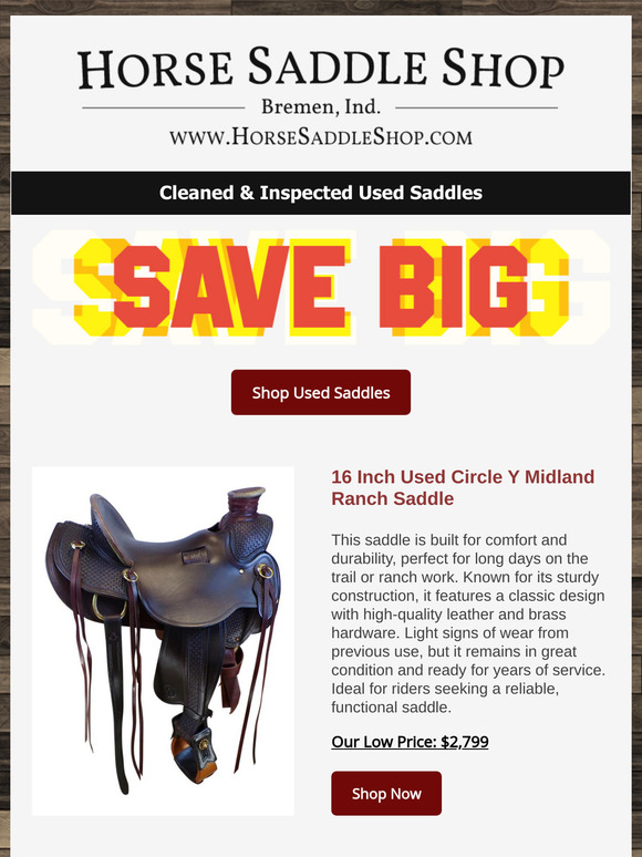 Great Deals on Quality Used Saddles – Find Your Perfect Fit Today!