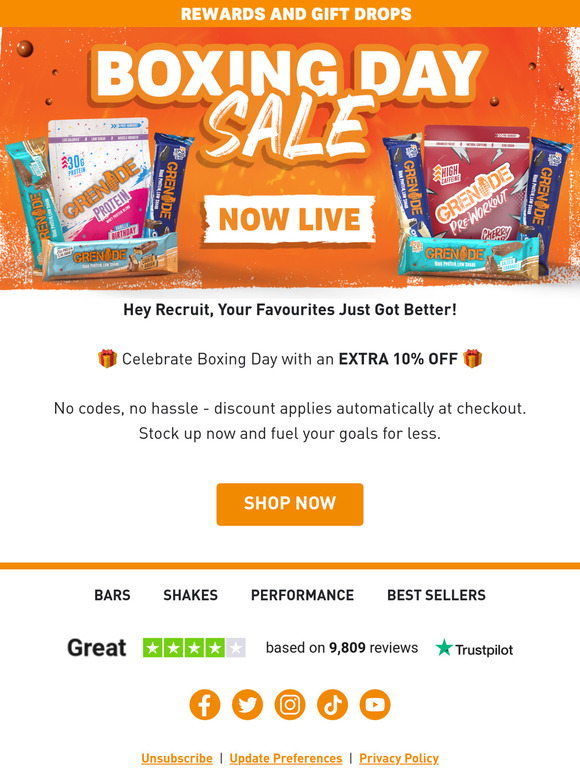 🎉 Don’t Miss Out: Extra 10% Off Boxing Day Sale! 🎁