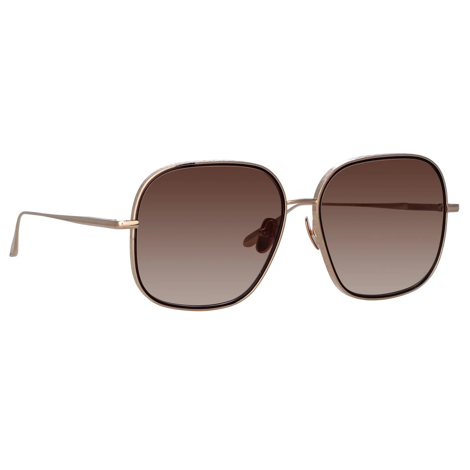 Image of Juliana Oversized Sunglasses in Light Gold