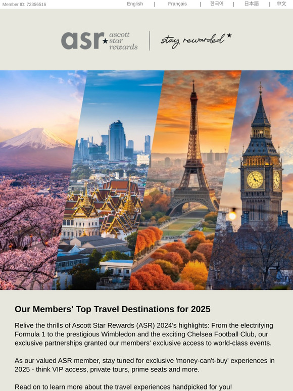 Our Members' Top Travel Destinations for 2025