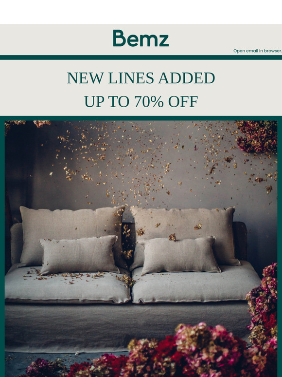 Uncover more unique pieces in our outlet – up to 70% off