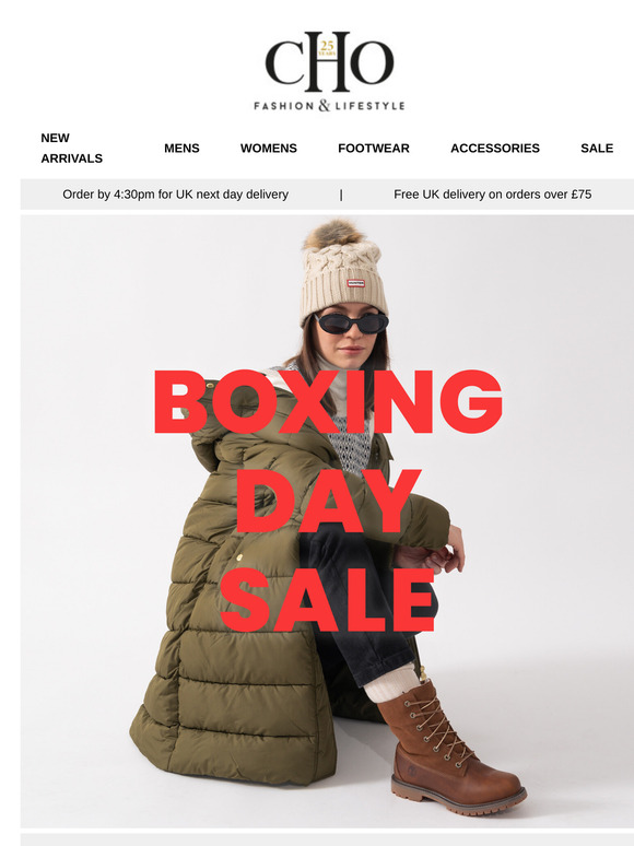 20% discount code to use this Boxing Day