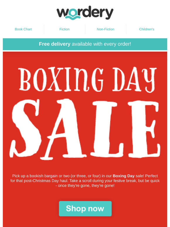 Our Boxing Day sale is here!