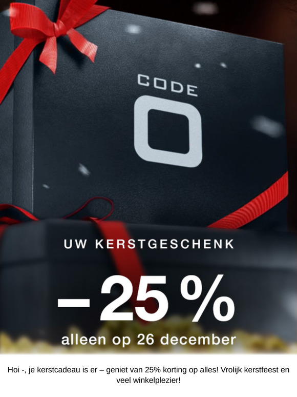 Je Kerstcadeau: 25% Korting
