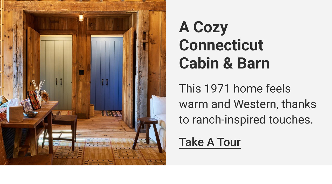 A Cozy Connecticut Cabin & Barn