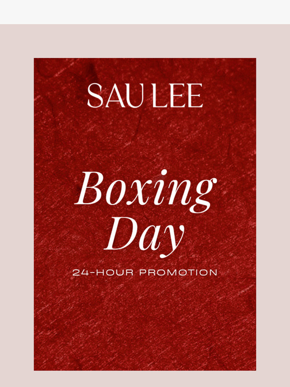 ENJOY 20% OFF BOXING DAY