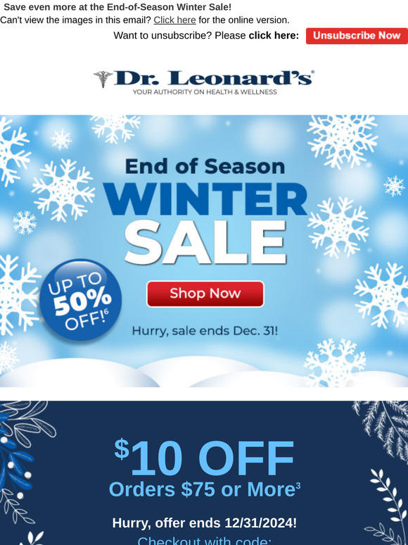 $10 off $75 Orders with Code: DLNewYear25