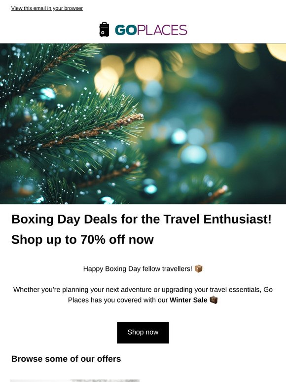 Unbox Huge Savings on Luggage This Boxing Day 🎁