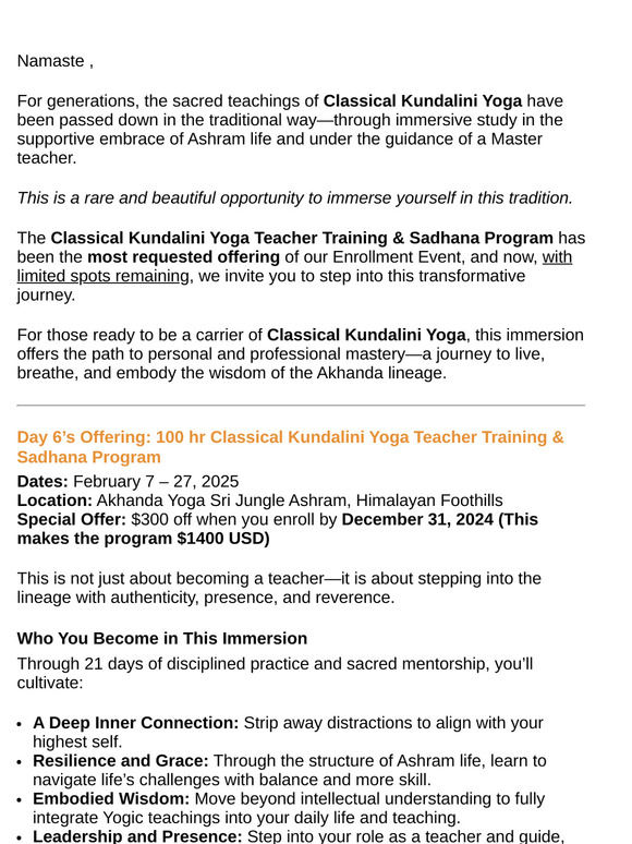 Day 6: It's here - 100hr Classical Kundalini