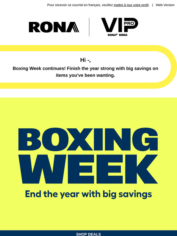 Boxing Week savings continue 🤑