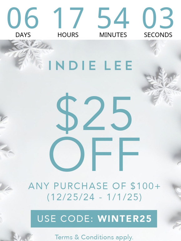 Enjoy $25 OFF our Best Sellers when you spend $100+