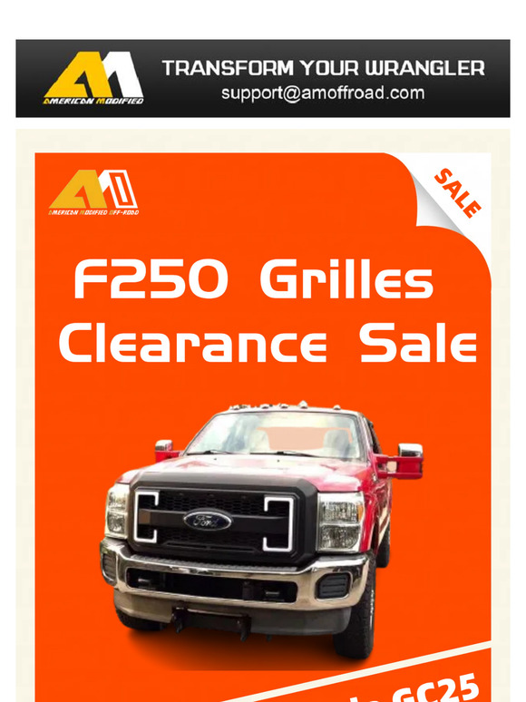 F250 Grilles 3-Day Limited Time Clearance Sale