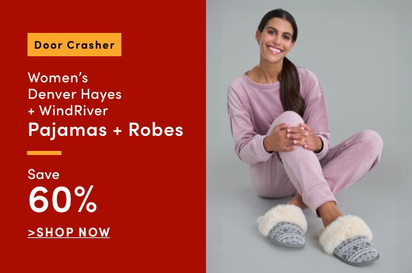Door Crasher Women's Denver Hayes + WindRiver Pajamas + Robes Save 60%